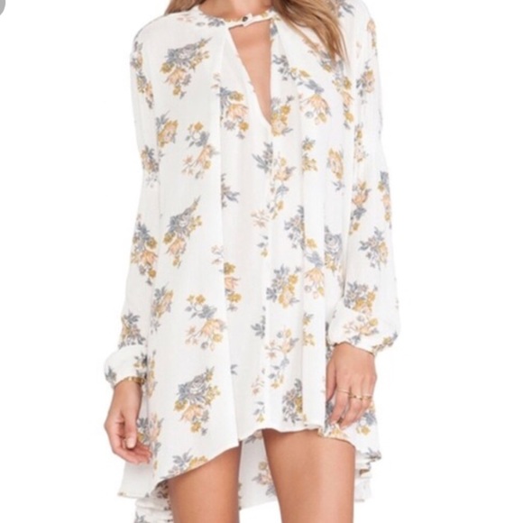 free people white floral dress